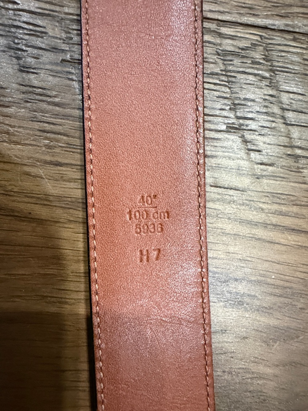 Coach Classic Black Leather Men's Belt with Tan Lining - Picture 3 of 7